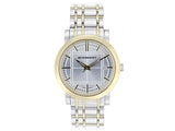Buy Shop Burberry Heritage White Dial Two Tone Stainless Steel Strap Watch for Men - BU1358 USA Online