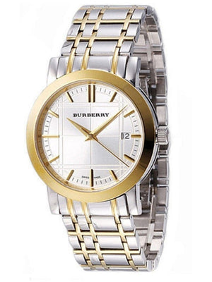 Buy Shop Burberry Heritage White Dial Two Tone Stainless Steel Strap Watch for Men - BU1358 USA Online