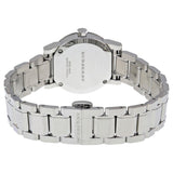 Burberry The City Diamonds Mother of Pearl Dial Silver Steel Strap Watch for Women - BU9224