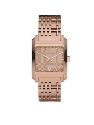 Buy Shop Burberry Nova Check Quartz Rose Gold Dial Rose Gold Steel Strap Watch for Women - BU1578 USA Online