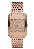 Buy Shop Burberry Nova Check Quartz Rose Gold Dial Rose Gold Steel Strap Watch for Women - BU1578 USA Online