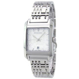 Buy Shop Burberry Nova Check Square White Dial Silver Steel Strap Watch for Women - BU1572 USA Online