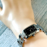 Buy Shop Burberry Signature Quartz Black Dial Silver Steel Strap Watch for Women - BU4210 USA Online