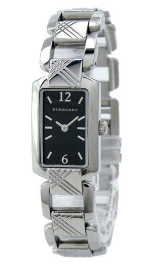 Buy Shop Burberry Signature Quartz Black Dial Silver Steel Strap Watch for Women - BU4210 USA Online