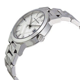 Buy Shop Burberry The City White Dial Silver Steel Strap Watch for Women - BU9144 USA Online