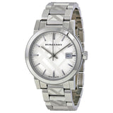 Buy Shop Burberry The City White Dial Silver Steel Strap Watch for Women - BU9144 USA Online