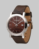 Buy Shop Burberry Smoked Brown Dial Brown Leather Strap Watch for Women - BU1775 USA Online