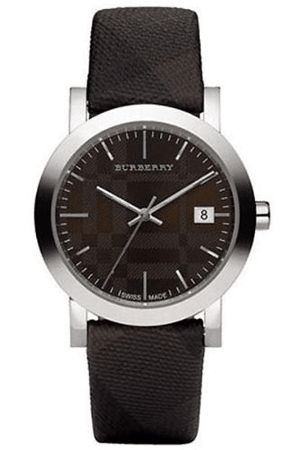 Buy Shop Burberry Smoked Brown Dial Brown Leather Strap Watch for Women - BU1775 USA Online