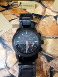 Buy Shop Burberry Sport Chronograph Black Dial Black Steel Strap Watch for Men - BU7703 USA Online