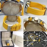 Buy Shop Burberry Sport Chronograph Grey Dial Yellow Rubber Strap Watch for Men - BU7712 USA Online
