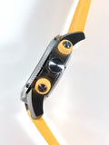 Buy Shop Burberry Sport Chronograph Grey Dial Yellow Rubber Strap Watch for Men - BU7712 USA Online