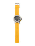 Buy Shop Burberry Sport Chronograph Grey Dial Yellow Rubber Strap Watch for Men - BU7712 USA Online
