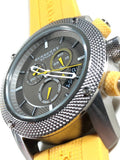 Buy Shop Burberry Sport Chronograph Grey Dial Yellow Rubber Strap Watch for Men - BU7712 USA Online
