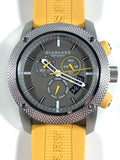 Buy Shop Burberry Sport Chronograph Grey Dial Yellow Rubber Strap Watch for Men - BU7712 USA Online