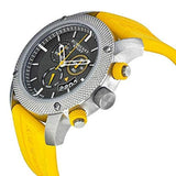 Buy Shop Burberry Sport Chronograph Grey Dial Yellow Rubber Strap Watch for Men - BU7712 USA Online