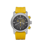 Buy Shop Burberry Sport Chronograph Grey Dial Yellow Rubber Strap Watch for Men - BU7712 USA Online