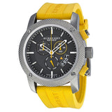 Buy Shop Burberry Sport Chronograph Grey Dial Yellow Rubber Strap Watch for Men - BU7712 USA Online