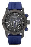 Buy Shop Burberry Sports Chronograph Black Dial Blue Rubber Strap Watch for Men - BU7714 USA Online