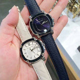 Buy Shop Burberry The Britain Blue Dial Blue Leather Strap Watch for Women - BBY1716 USA Online