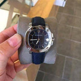 Buy Shop Burberry The Britain Blue Dial Blue Leather Strap Watch for Women - BBY1716 USA Online