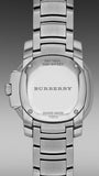 Buy Shop Burberry The Britain Diamonds Mother of Pearl Dial Silver Steel Strap Watch for Women - BBY1804 USA Online