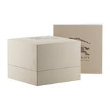 Buy Shop Burberry The Britain Diamonds Mother of Pearl Dial White Leather Strap Watch for Women - BBY1800 USA Online