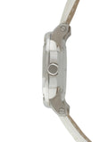Buy Shop Burberry The Britain Diamonds Mother of Pearl Dial White Leather Strap Watch for Women - BBY1800 USA Online