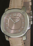 Buy Shop Burberry The Britain Diamonds Pink Dial Pink Leather Strap Watch for Women - BBY1802 USA Online