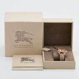 Buy Shop Burberry The Britain Gray Dial Gray Leather Strap Watch for Women - BBY1718 USA Online