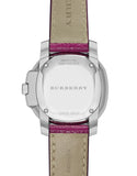 Buy Shop Burberry The Britain Pink Dial Pink Leather Strap Watch for Women - BBY1715 USA Online