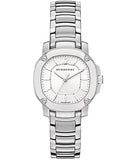 Buy Shop Burberry The Britain Silver Dial Silver Steel Strap Watch for Women - BBY1703 USA Online