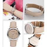 Buy Shop Burberry The City Beige Dial Beige Leather Strap Watch for Women - BU9107 USA Online