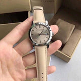 Buy Shop Burberry The City Beige Dial Beige Leather Strap Watch for Women - BU9107 USA Online
