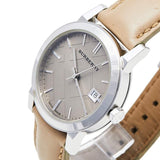 Buy Shop Burberry The City Beige Dial Beige Leather Strap Watch for Women - BU9107 USA Online
