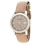 Buy Shop Burberry The City Beige Dial Beige Leather Strap Watch for Women - BU9107 USA Online