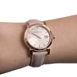 Buy Shop Burberry The City Beige Dial Beige Leather Strap Watch for Women - BU9109 USA Online
