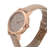 Buy Shop Burberry The City Beige Dial Beige Leather Strap Watch for Women - BU9109 USA Online