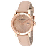 Buy Shop Burberry The City Beige Dial Beige Leather Strap Watch for Women - BU9109 USA Online