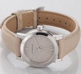 Buy Shop Burberry The City Beige Dial Beige Leather Strap Watch for Women - BU9207 USA Online