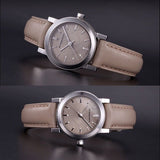 Buy Shop Burberry The City Beige Dial Beige Leather Strap Watch for Women - BU9207 USA Online
