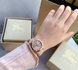Buy Shop Burberry The City Beige Dial Beige Leather Strap Watch for Women - BU9207 USA Online