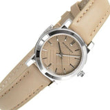 Buy Shop Burberry The City Beige Dial Beige Leather Strap Watch for Women - BU9207 USA Online