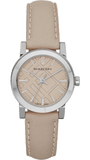 Buy Shop Burberry The City Beige Dial Beige Leather Strap Watch for Women - BU9207 USA Online