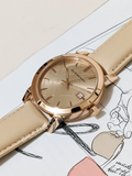 Buy Shop Burberry The City Beige Dial Brown Leather Strap Watch for Women - BU9014 USA Online