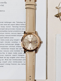 Buy Shop Burberry The City Beige Dial Brown Leather Strap Watch for Women - BU9014 USA Online