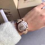 Buy Shop Burberry The City Beige Dial Brown Leather Strap Watch for Women - BU9014 USA Online