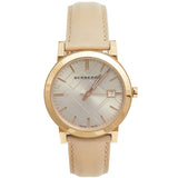Buy Shop Burberry The City Beige Dial Brown Leather Strap Watch for Women - BU9014 USA Online