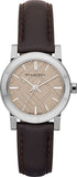 Buy Shop Burberry The City Beige Dial Brown Leather Strap Watch for Women - BU9208 USA Online