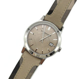 Buy Shop Burberry The City Beige Dial Tan Leather Strap Watch for Women - BU9021 USA Online