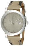 Buy Shop Burberry The City Beige Dial Tan Leather Strap Watch for Women - BU9021 USA Online